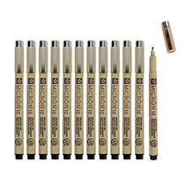Canetas Fineliner SAKURA Pigma Micron, pacote com 12, 0,7 mm, pretas