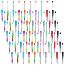 Canetas frisáveis jiebor 50 unidades de tinta esferográfica de plástico preta x50 Canetas frisáveis jiebor 50 unidades de tinta esferográfica de plástico preta x50