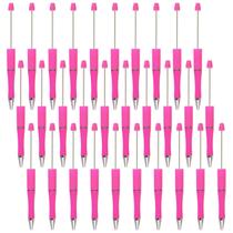 Canetas frisáveis Jiebor Hot Pink Plastic Bead Pen 30 unidades