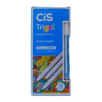 Canetas Gel Cis Trigel Branca Caixa Com 12