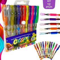 Canetas Gel Com Glitter Perfumadas Cheiro De Frutas - Canetas Gel Com Glitter Perfumadas Cheiro De Frutas -