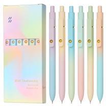 Canetas gel Ddaowanx 0,7 mm de secagem rápida, tinta preta, 6 unidades Canetas gel Ddaowanx 0,7 mm de secagem rápida, tinta preta, 6 unidades