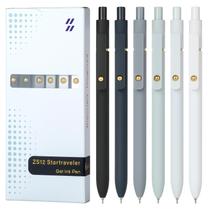 Canetas gel Ddaowanx ZS12 0,7 mm, tinta preta de secagem rápida, 6 unidades Canetas gel Ddaowanx ZS12 0,7 mm, tinta preta de secagem rápida, 6 unidades