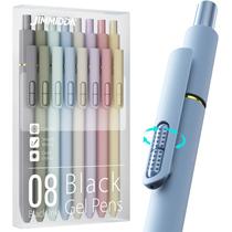 Canetas gel JIMMIDDA 8 unidades tinta preta 0,7 mm secagem rápida Canetas gel JIMMIDDA 8 unidades tinta preta 0,7 mm secagem rápida
