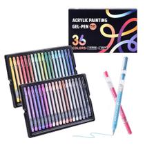 Canetas gel PHOSYNDYE 36 cores ponta fina 1,0 mm Canetas gel PHOSYNDYE 36 cores ponta fina 1,0 mm