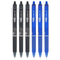 Canetas Gel PILOT FriXion Clicker 0,7mm Kit com 6 Preto e Azul Canetas Gel PILOT FriXion Clicker 0,7mm Kit com 6 Preto e Azul