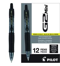 Canetas Gel Pilot G2 Mini Premium 0,7mm - Ponta Fina - Pacote com 12 Unidades