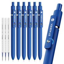 Canetas gel STAGEEK GX3, 6 unidades, tinta azul, retráteis, 0,7 mm Canetas gel STAGEEK GX3, 6 unidades, tinta azul, retráteis, 0,7 mm