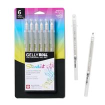 Canetas Glitter Gel SAKURA Gelly Roll Stardust Clear Ink, pacote com 6 Canetas Glitter Gel SAKURA Gelly Roll Stardust Clear Ink, pacote com 6