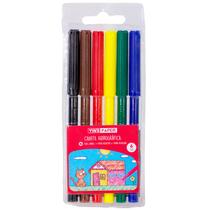 Canetas hidrográficas Hidrocor 6 cores