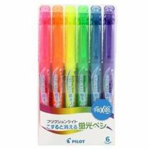 Canetas Marca Texto Apagáveis Pilot FRIXION LIGHT Neon - Kit