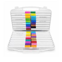 Canetas Marcadores Acrílicos 36 Cores para Colorir Howaki Canetas Marcadores Acrílicos 36 Cores para Colorir Howaki