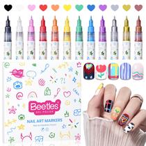 Canetas para Arte em Unhas Beetles Gel Polish 12 Cores Ponta 0,5mm Canetas para Arte em Unhas Beetles Gel Polish 12 Cores Ponta 0,5mm