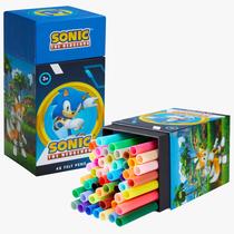 Canetas para Colorir Sonic The Hedgehog - 48 Cores Laváveis para Crianças