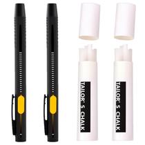 Canetas para marcar tecido apagáveis com calor 2 canetas 40 refis Canetas para marcar tecido apagáveis com calor 2 canetas 40 refis