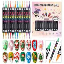 Canetas para Nail Art GELLAKTIK 24 Cores Conjunto Acrílico de Dupla Ponta Canetas para Nail Art GELLAKTIK 24 Cores Conjunto Acrílico de Dupla Ponta