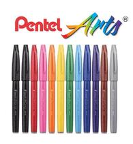 Canetas Pincel Pentel Touch Sign Pen Desenho Com 12 Canetas Pincel Pentel Touch Sign Pen Desenho Com 12