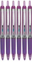 Canetas Precise V7 RT 0,7 mm tinta roxa, kit com 6 unidades Canetas Precise V7 RT 0,7 mm tinta roxa, kit com 6 unidades