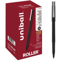 Canetas Rollerball Uni-Ball Roller 0,5mm Preto Pacote com 36