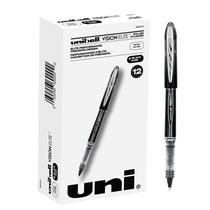 Canetas Rollerball Uni-Ball Vision Elite Black, 0,5 mm, pacote com 12