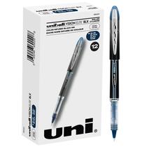 Canetas Rollerball Uni-Ball Vision Elite BLX azul/pretas de 0,5 mm, pacote com 12