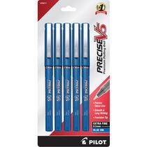 Canetas Rolling Ball PILOT Precise V5 Extra Fine Blue (pacote com 5) Canetas Rolling Ball PILOT Precise V5 Extra Fine Blue (pacote com 5)