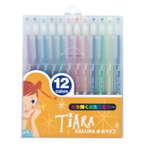 Canetas Sakura Ballsign Tiara - Conjunto com Pedras de Nascimento