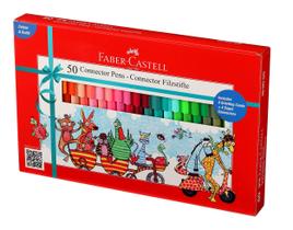 Canetas Sketch Connector Faber Castell Multicolor, pacote com 50 Canetas Sketch Connector Faber Castell Multicolor, pacote com 50