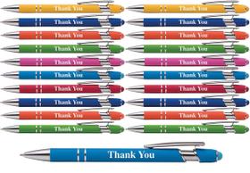 Canetas Stylus 2 em 1 Express Pencils Thank You Metal Pacote com 20