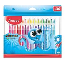 Canetinha 36 cores maped lavavel ocen colorpeps maped