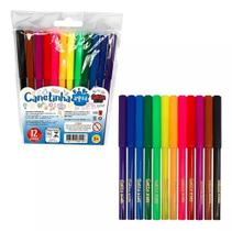 Canetinha Aqua Lavável Gatte Kids 12 cores Canetinha Aqua Lavável Gatte Kids 12 cores