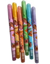 Canetinha Capivara Marca Texto Duplo Volta as Aulas Colorido Canetinha Capivara Marca Texto Duplo Volta as Aulas Colorido