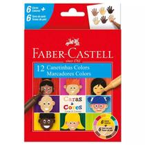 Canetinha Caras e Cores Faber-castell 12 Cores Tons de Pele - FABER CASTELL
