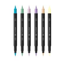 Canetinha Dual Tip Brush Pen - Estojo com 36 Cores Vibrantes
