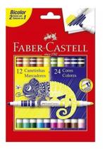 Canetinha Faber Castell Hidrográfica 24 Cores Bicolor