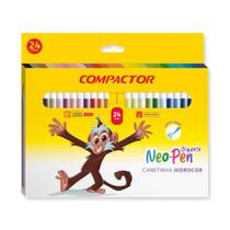 Canetinha Gigante Neo-Pen Compactor 2,0 com 24 cores