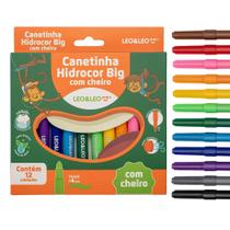 Canetinha Hidrocor com Aroma (Caixa com 12 cores) Leo&Leo Leonora - 10620