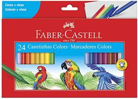 Canetinha Hidrocor Faber-Castell Colors 24 cores