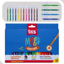 Canetinha Hidrocor Mega Hidrocolor 24 Cores Summit Atóxico