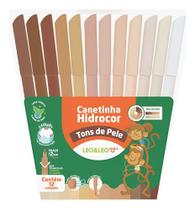 Canetinha Hidrocor Tons De Pele 12 Cores Leo E Leo Tons Pele Tons De Pele