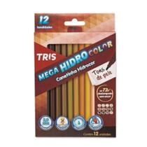 Canetinha Hidrocor Tons de Pele 12 Cores TRIS