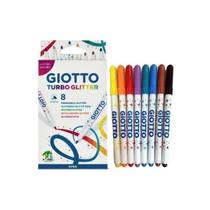 Canetinha Hidrocor Turbo Glitter C/8 Cores Giotto Canetinha Hidrocor Turbo Glitter C/8 Cores Giotto