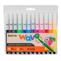 Canetinha Hidrocor Wave 12 Unid Ponta Grossa - Bazze
