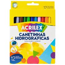 Canetinha Hidrográfica 12 Cores Acrilex
