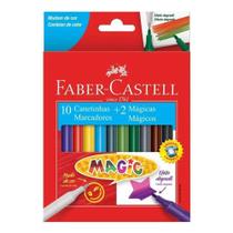 Canetinha Hidrográfica 150112mzf 10+2 Magic - Faber Castell Canetinha Hidrográfica 150112mzf 10+2 Magic - Faber Castell