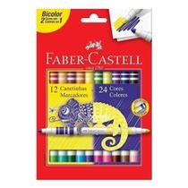 Canetinha Hidrográfica 150612n 12 Bicolor - Faber Castell Canetinha Hidrográfica 150612n 12 Bicolor - Faber Castell