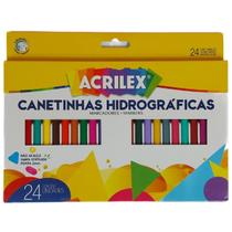 Canetinha Hidrografica 24 Cores Acrilex
