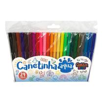 Canetinha Hidrográfica 24 cores Aqua Lavável - Gatte Kids