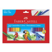 Canetinha Hidrográfica 24 Cores FABER CASTELL Hidrocor Color - Faber-Castell
