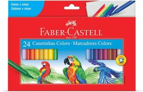 Canetinha Hidrografica 24 Cores, Faber-Castell